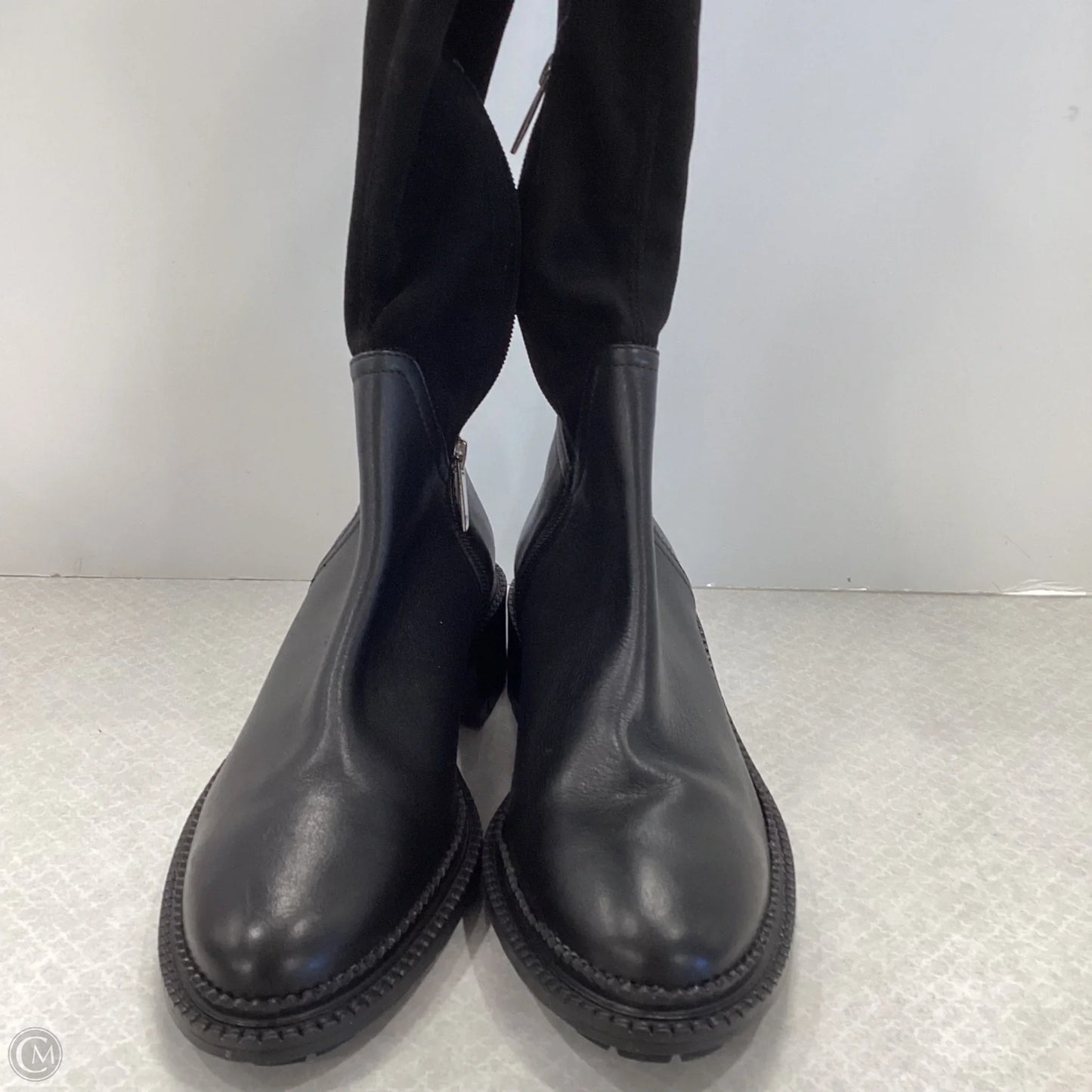 Boots Knee Flats By Aquatalia In Black, Size: 8