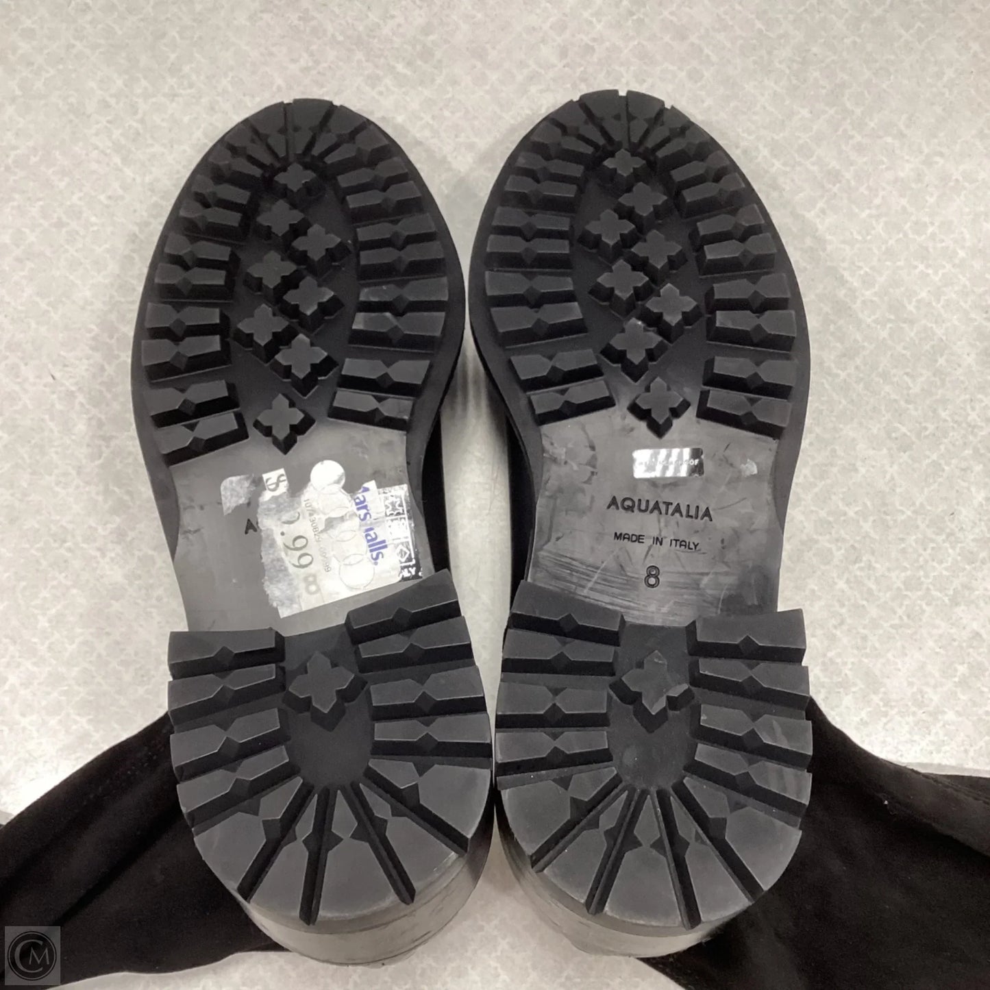 Boots Knee Flats By Aquatalia In Black, Size: 8