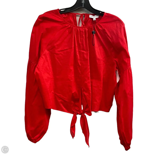 Top Long Sleeve By Gianni Bini In Red, Size: L