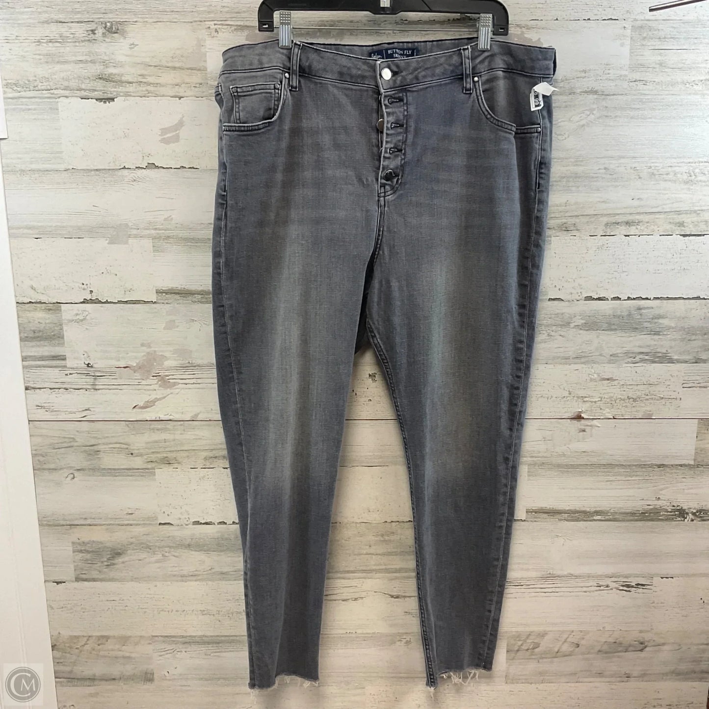 Jeans Skinny By Boden In Grey Denim, Size: 20