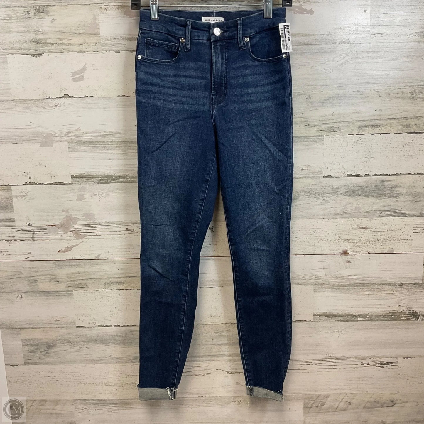 Jeans Skinny By Good American In Blue Denim, Size: 2