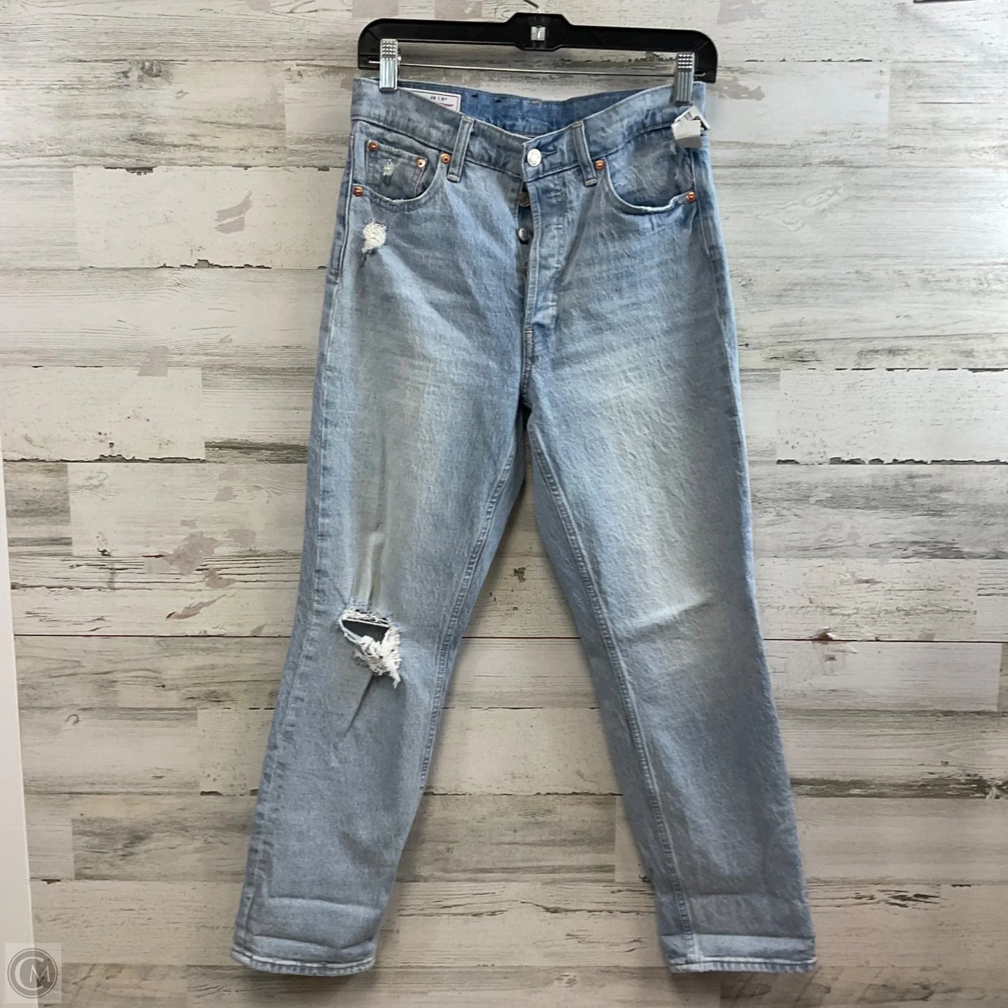 Jeans Straight By Gap In Blue Denim, Size: 6