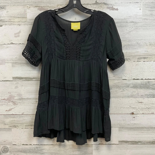 Top Short Sleeve By Maeve In Black, Size: S