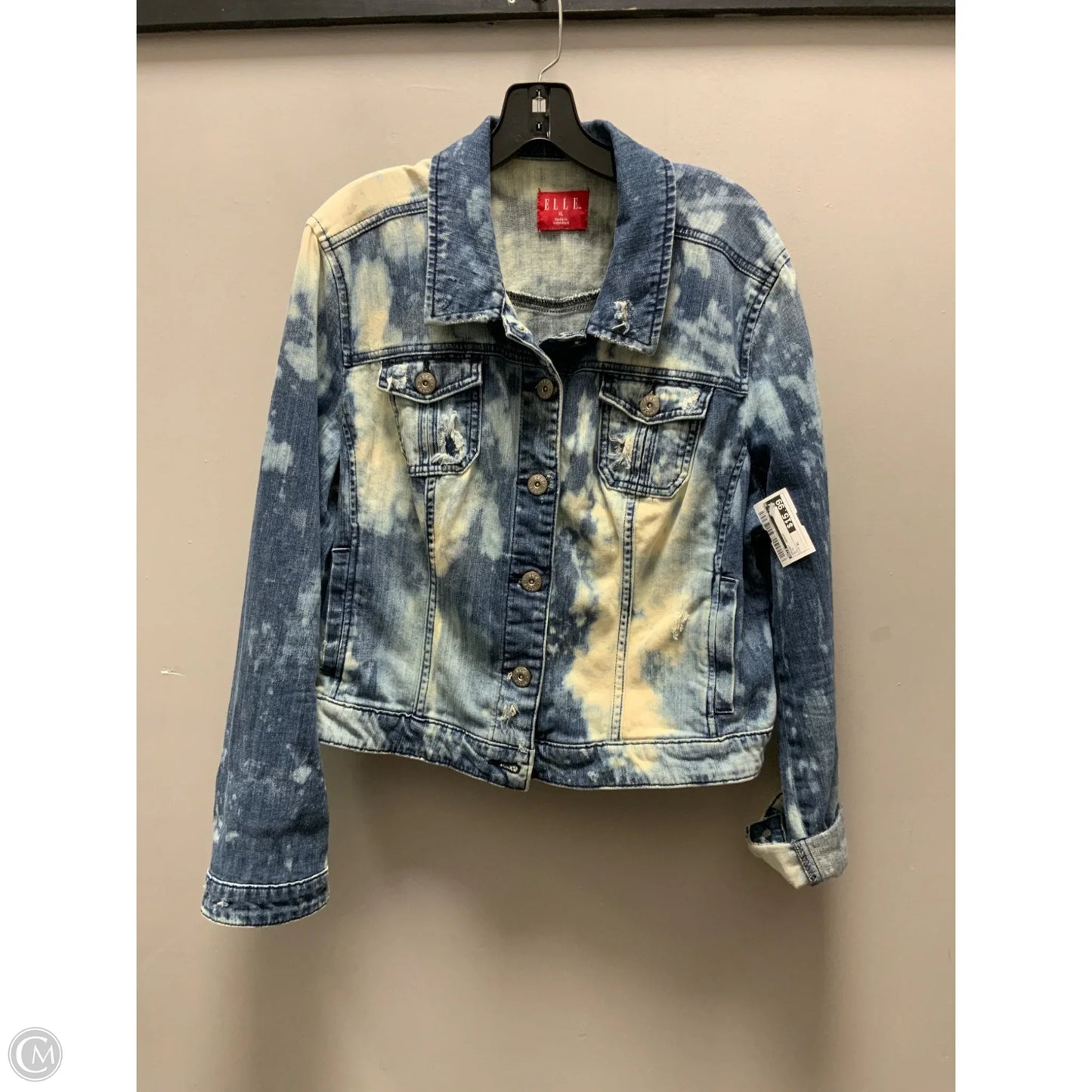 Jacket Denim By Elle In Blue, Size: Xl