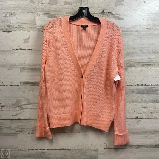 Sweater Cardigan By Talbots In Peach, Size: Mp