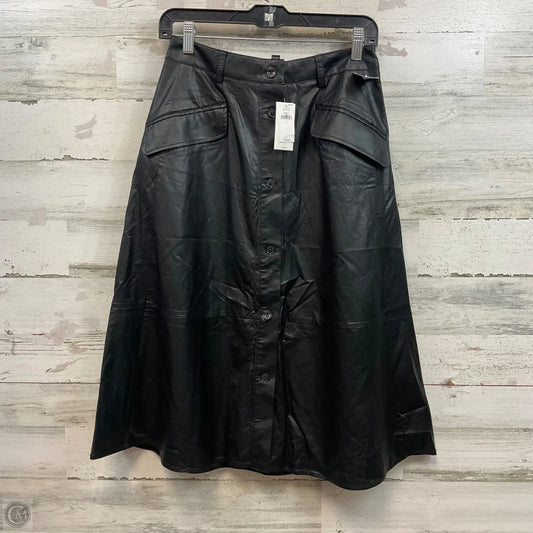 Skirt Midi By Banana Republic In Black, Size: 2