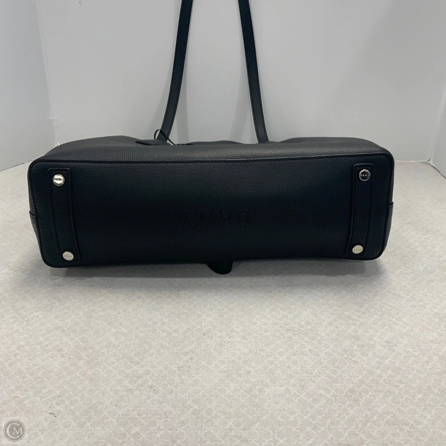 Handbag Leather By Dkny, Size: Large