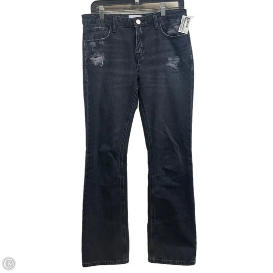 Jeans Boot Cut By Frame In Black Denim, Size: 4