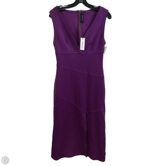 Dress Party Midi By YIGEL AZROUEL In Purple, Size: M