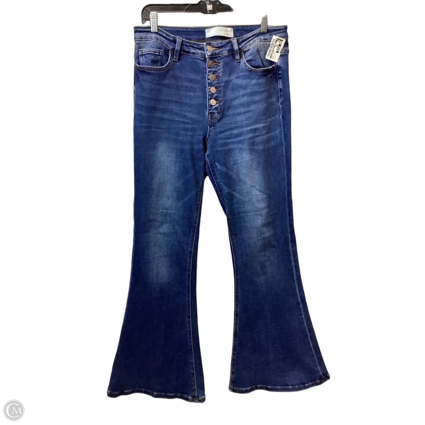 Jeans Flared By Bridge by Gly In Blue Denim, Size: 10