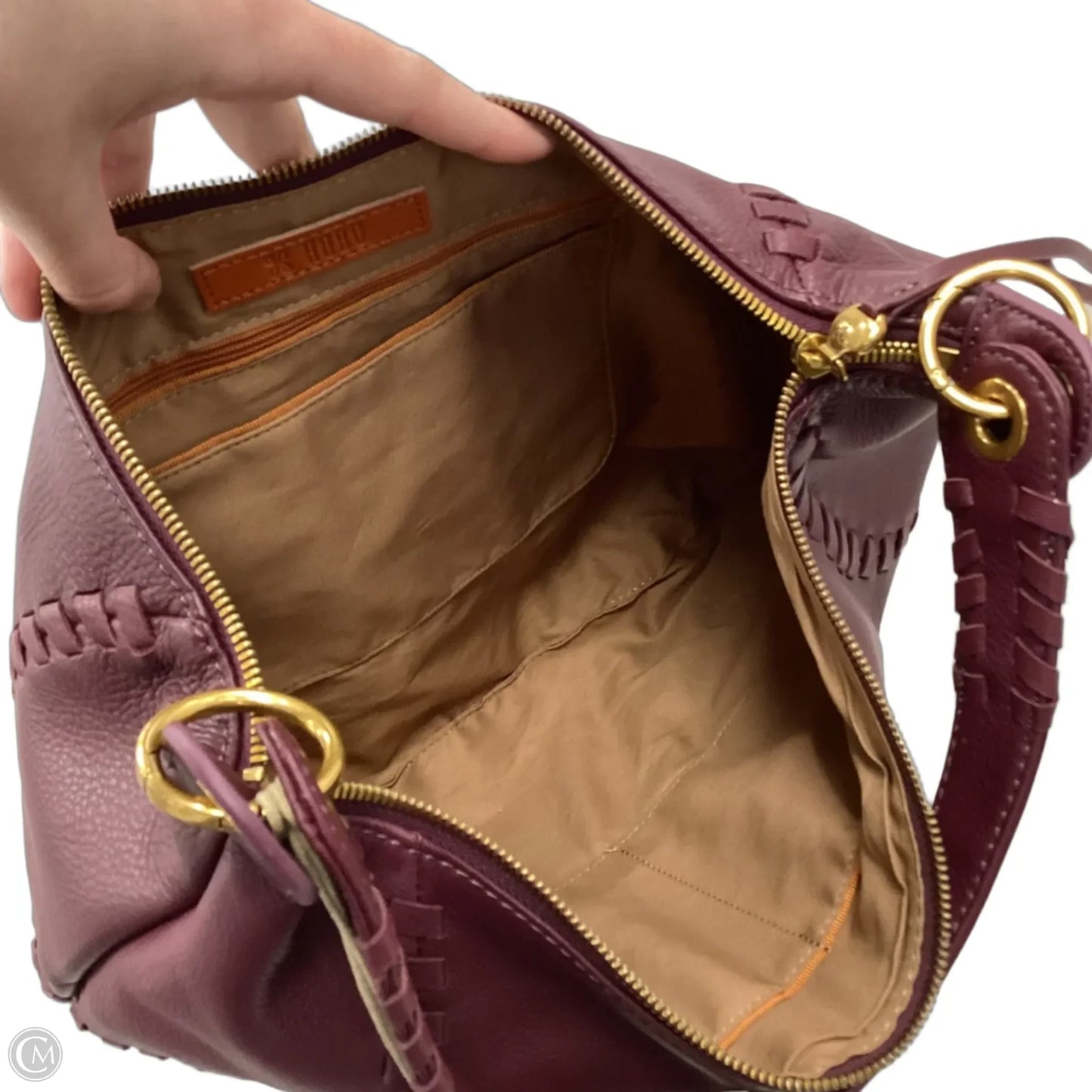 Handbag Leather By Hobo Intl, Size: Large