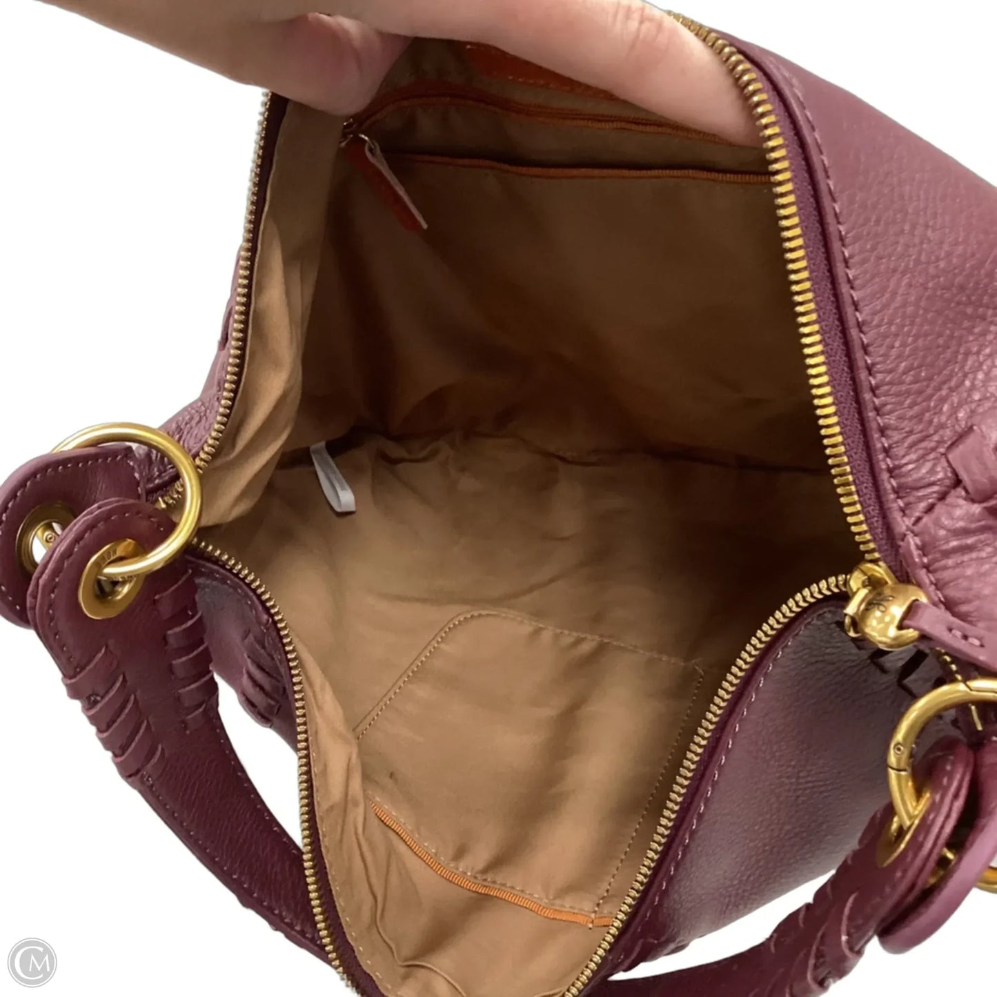 Handbag Leather By Hobo Intl, Size: Large