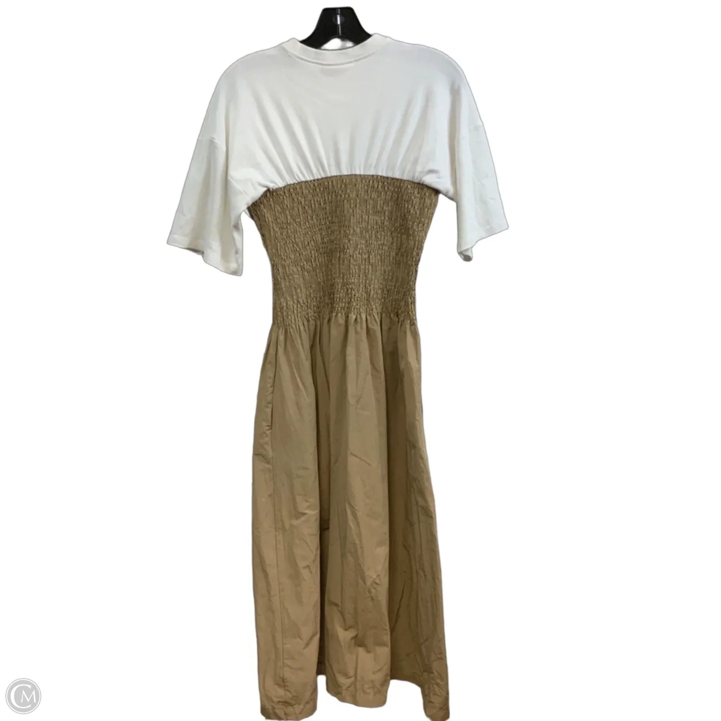 Dress Casual Maxi By Maeve In Tan & White, Size: S