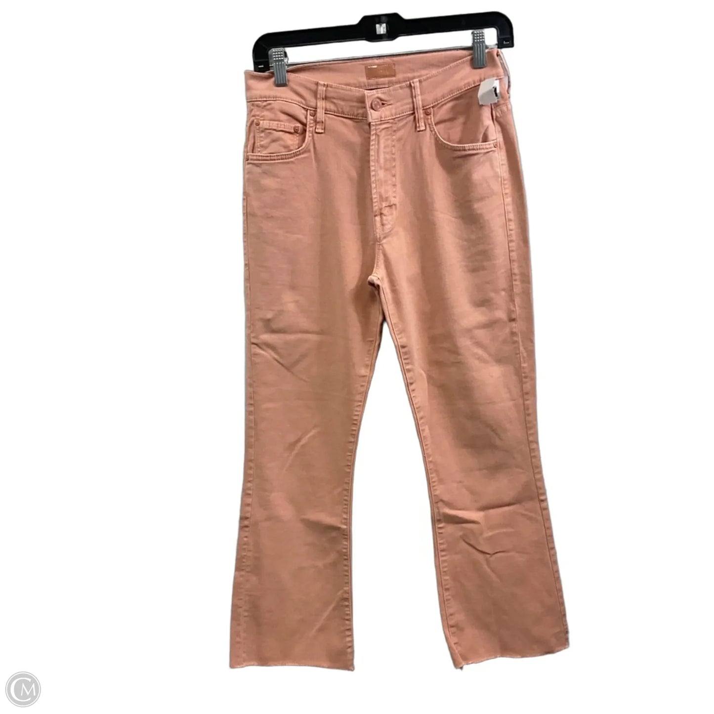 Jeans Straight By Mother In Orange Denim, Size: 6