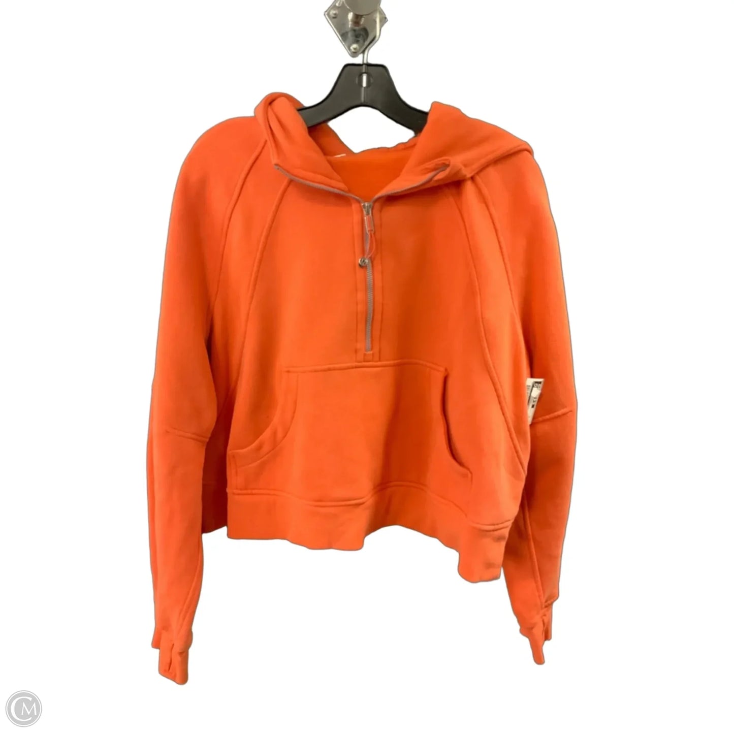 Athletic Jacket By Lululemon In Orange, Size: M