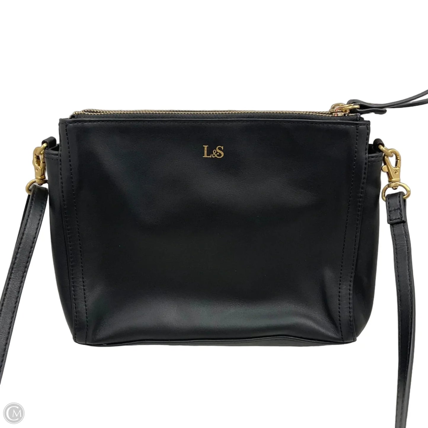 Handbag Leather By Lo & Sons, Size: Medium