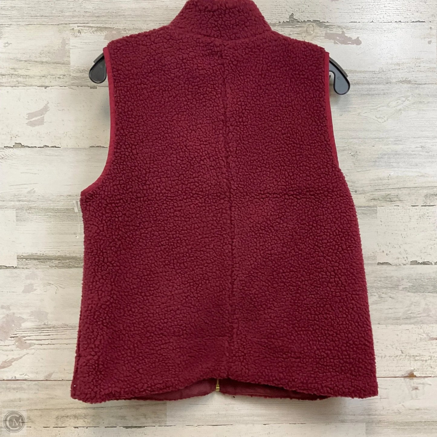Vest Faux Fur & Sherpa By J. Crew In Red, Size: S