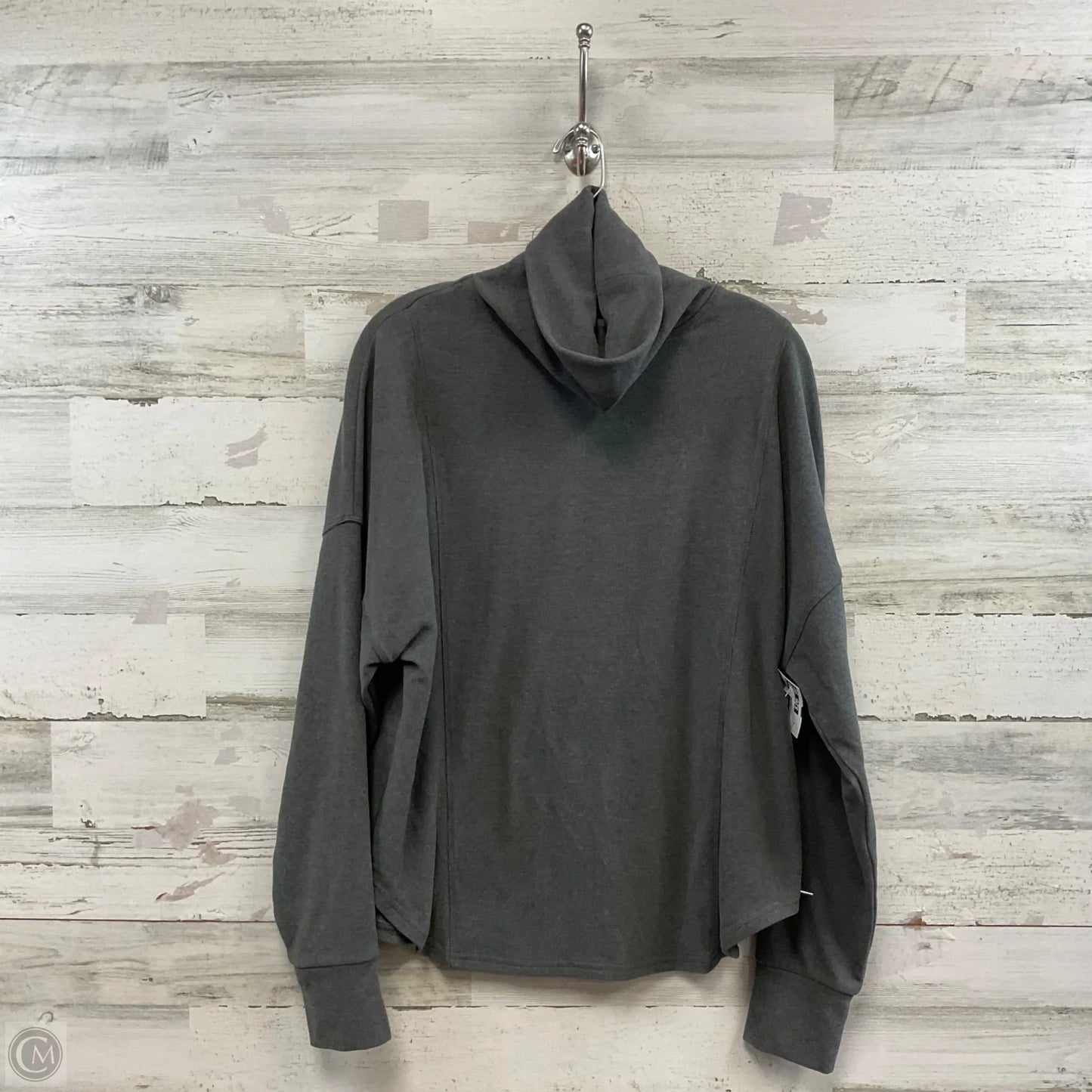 Sweatshirt Collar By Varley In Grey, Size: S