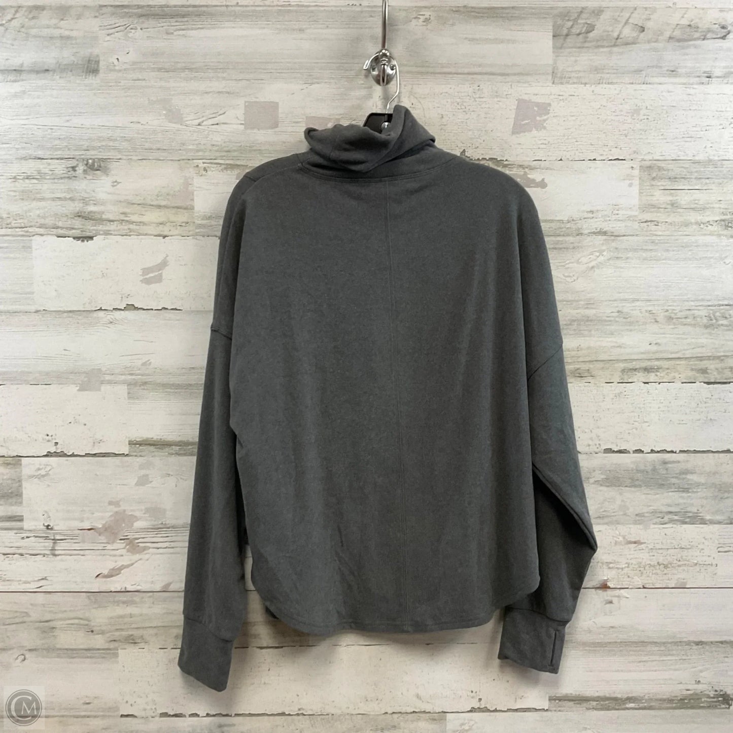 Sweatshirt Collar By Varley In Grey, Size: S