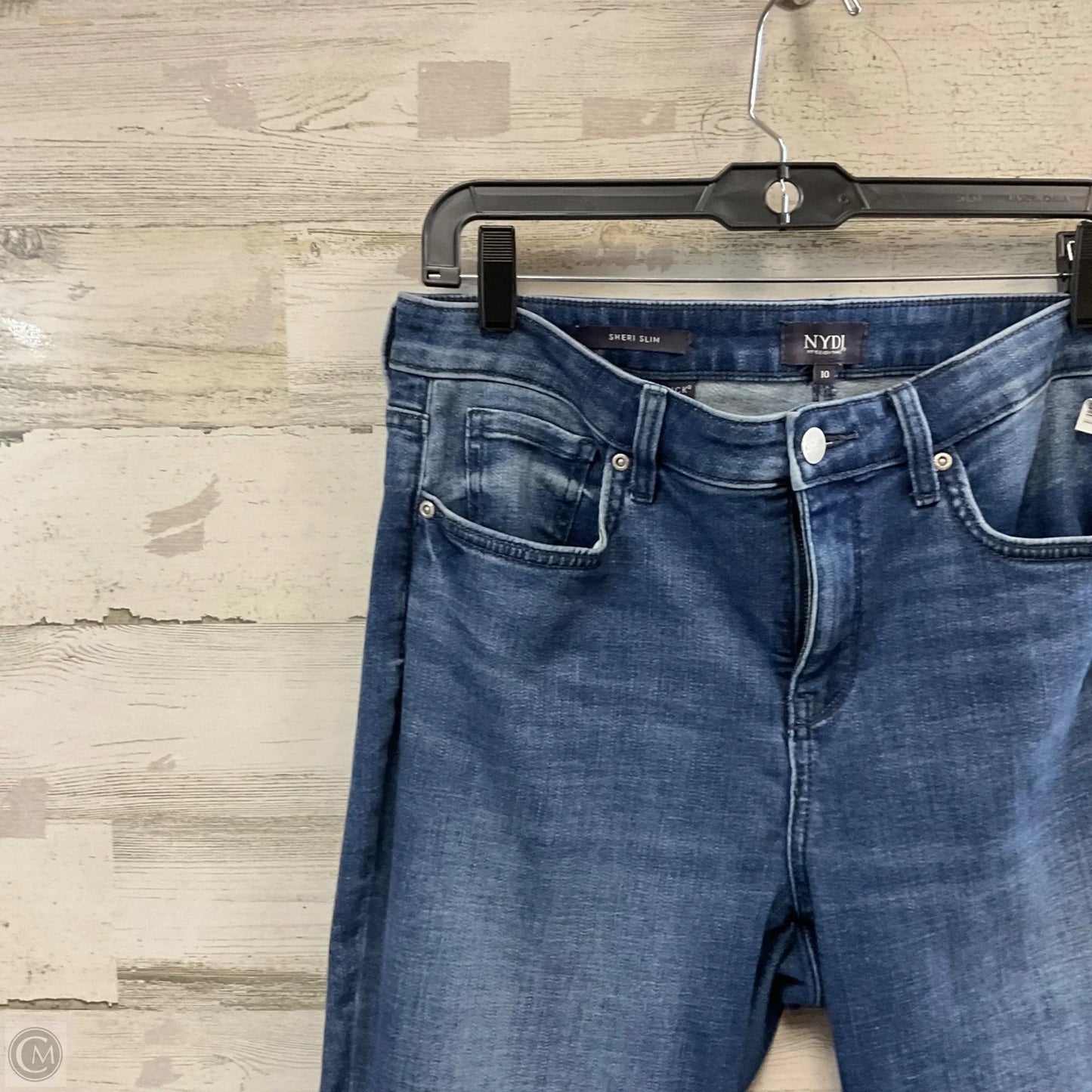 Jeans Straight By Not Your Daughters Jeans In Blue Denim, Size: 10
