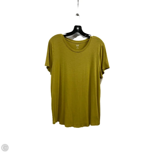 Top Short Sleeve Basic By Gap In Green, Size: L