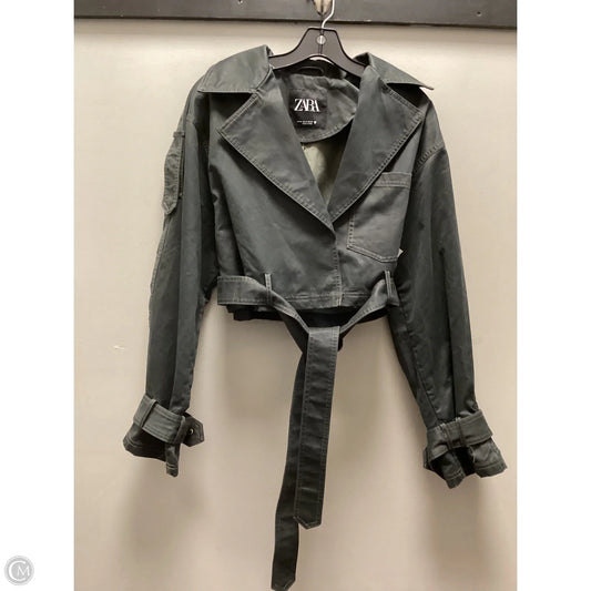 Jacket Moto By Zara In Black, Size: M