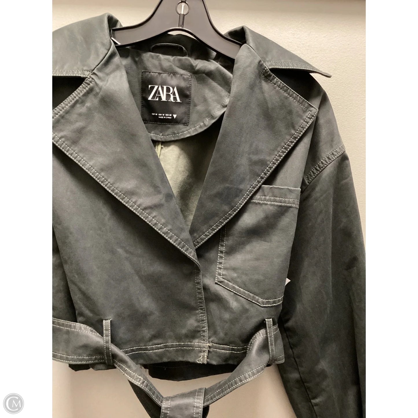 Jacket Moto By Zara In Black, Size: M