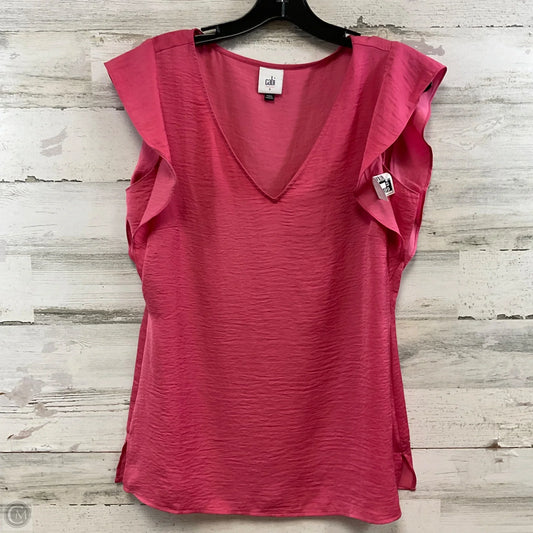 Top Sleeveless By Cabi In Pink, Size: S