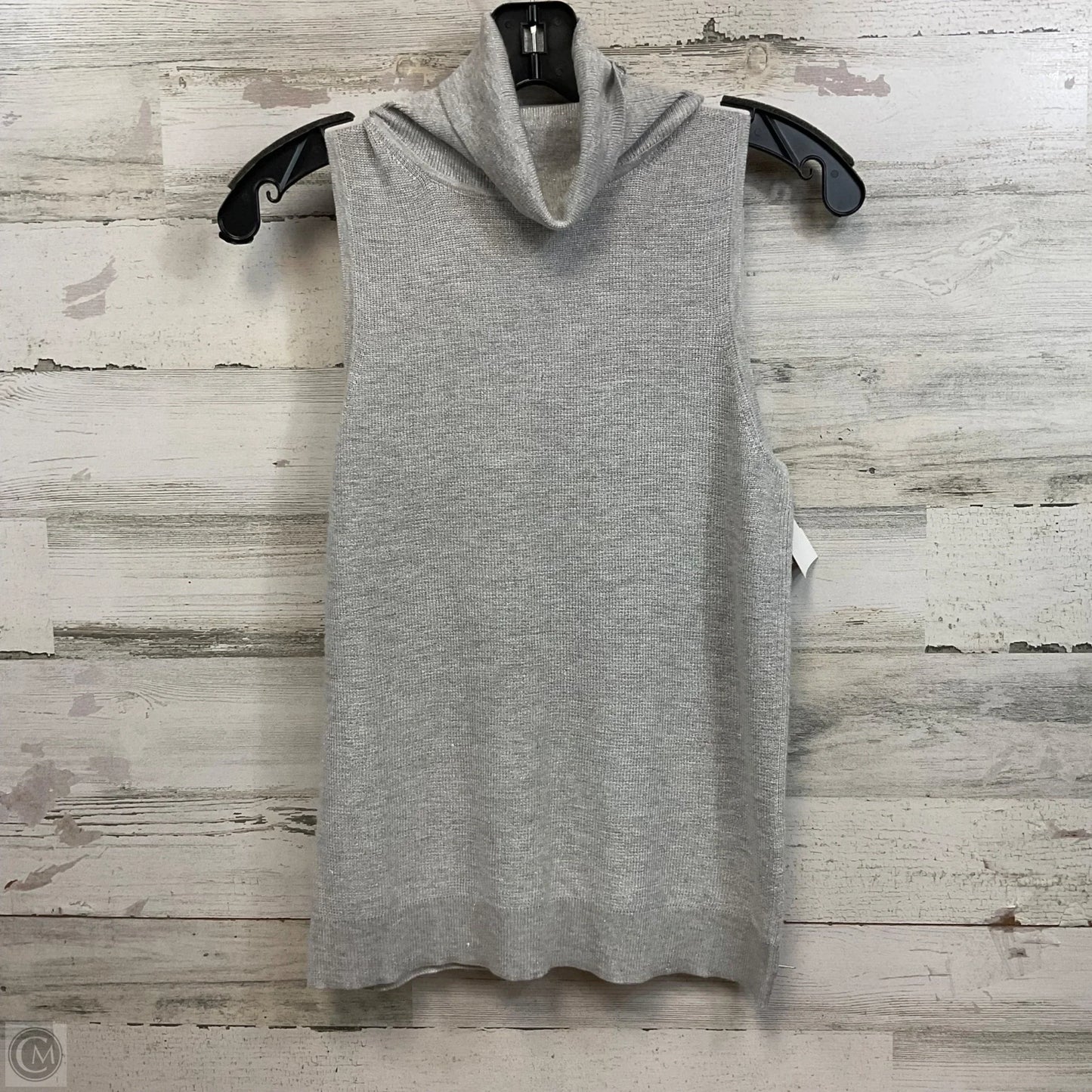 Top Sleeveless By Banana Republic In Grey, Size: S