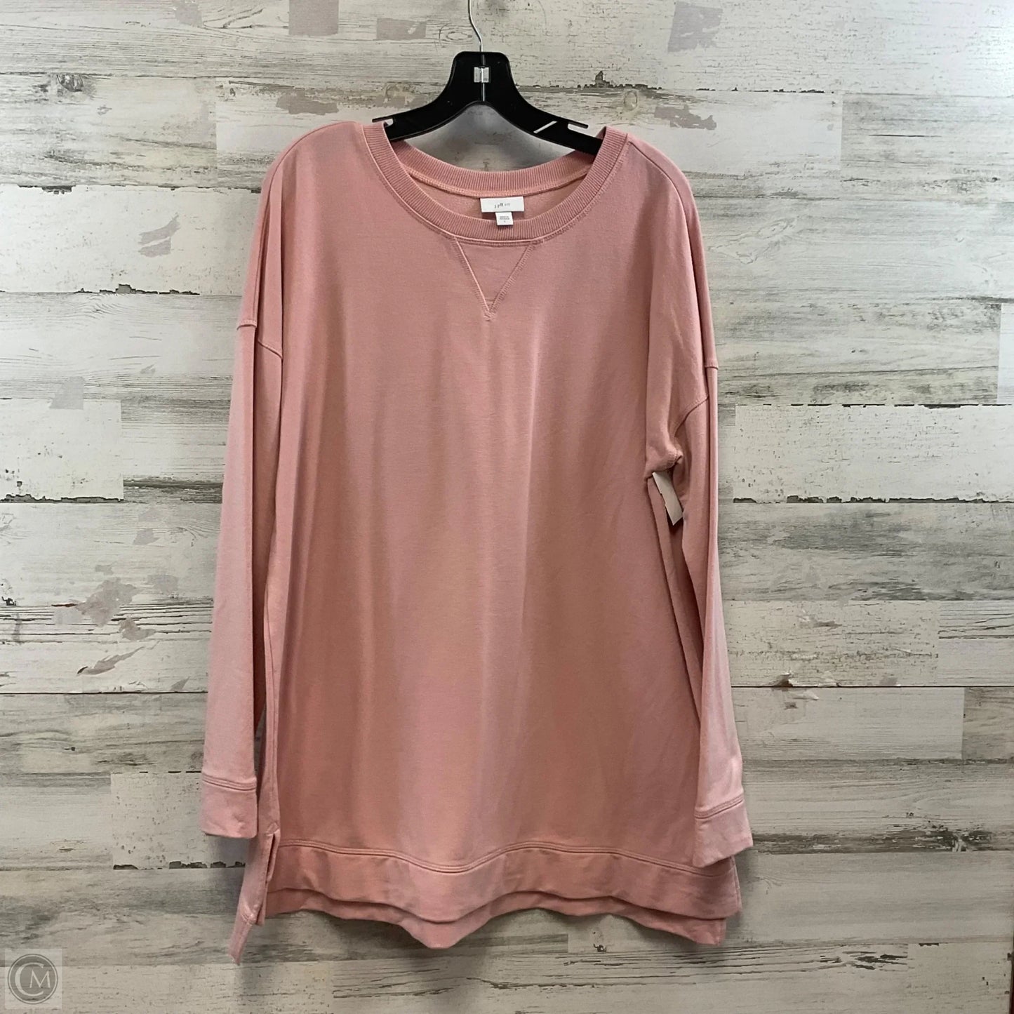 Top Long Sleeve By J. Jill In Pink, Size: L