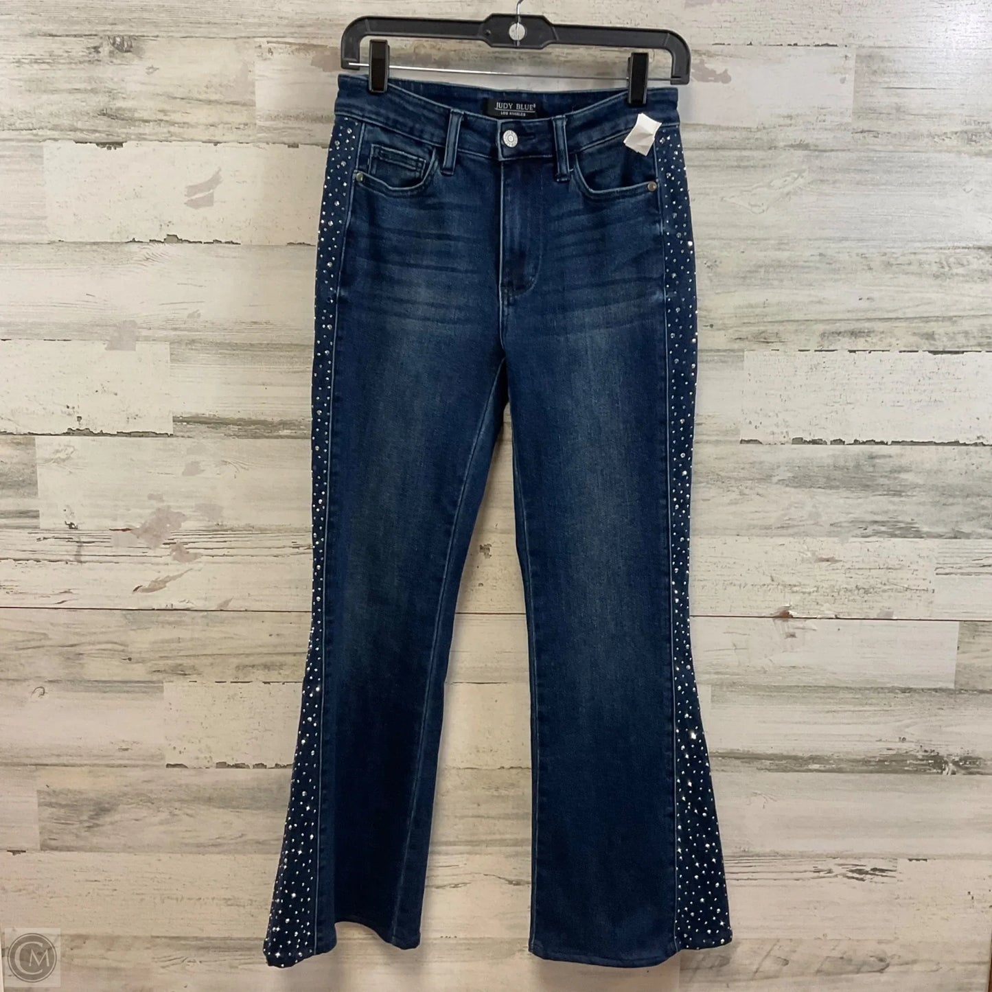 Jeans Flared By Judy Blue In Blue Denim, Size: 2