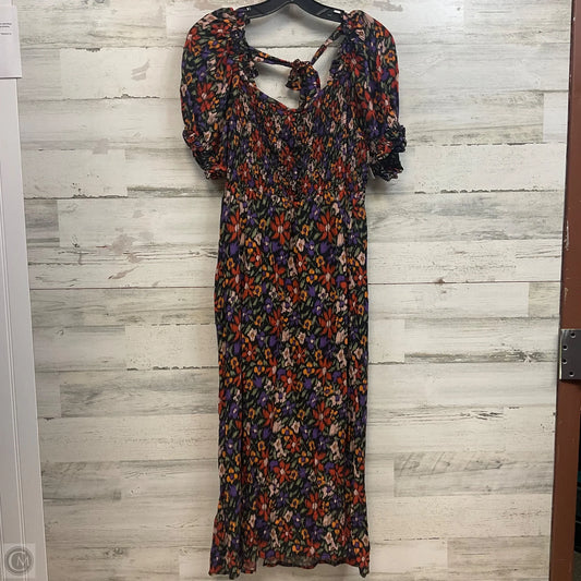 Dress Casual Maxi By Beachlunchlounge In Black & Purple, Size: M