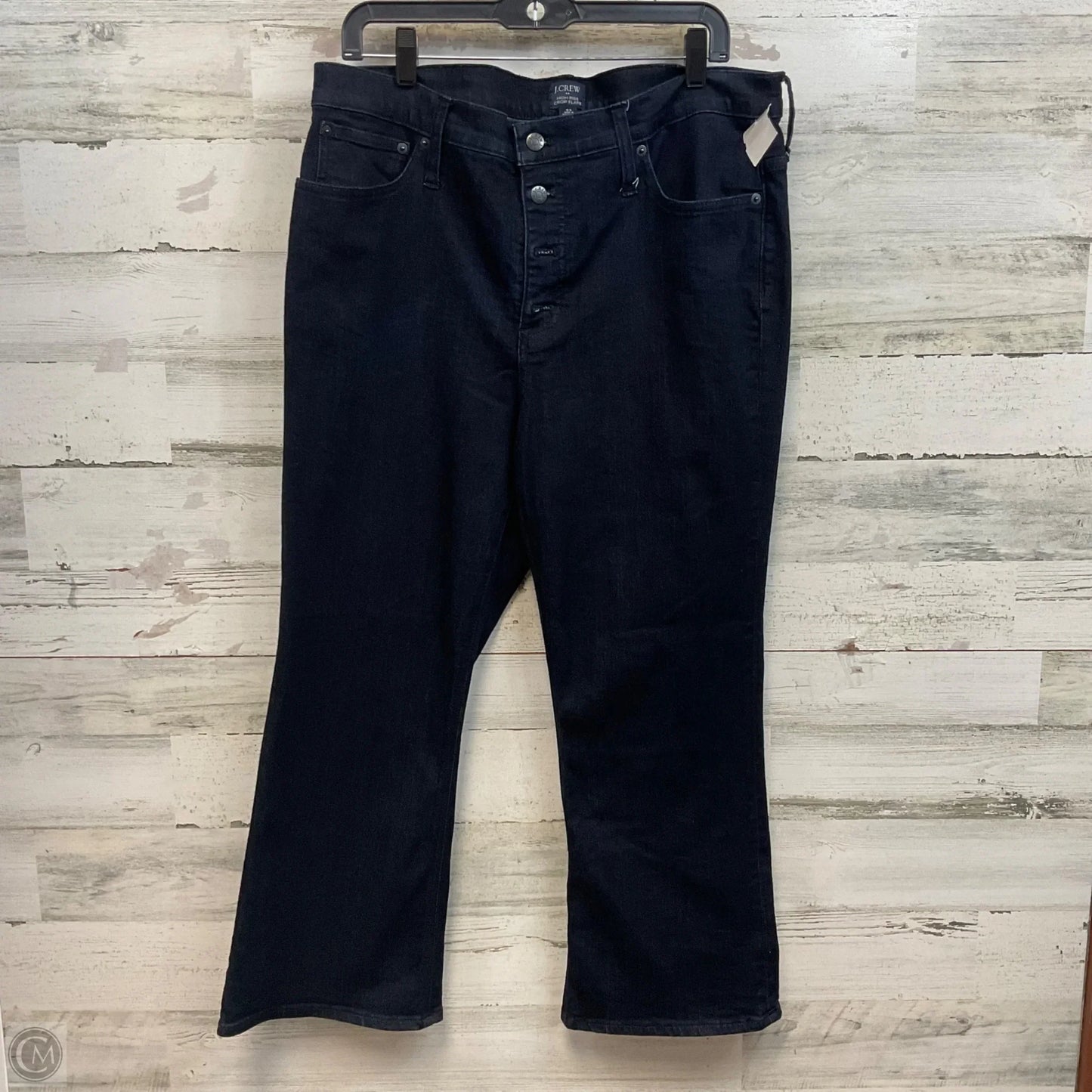 Jeans Flared By J. Crew In Blue Denim, Size: 16