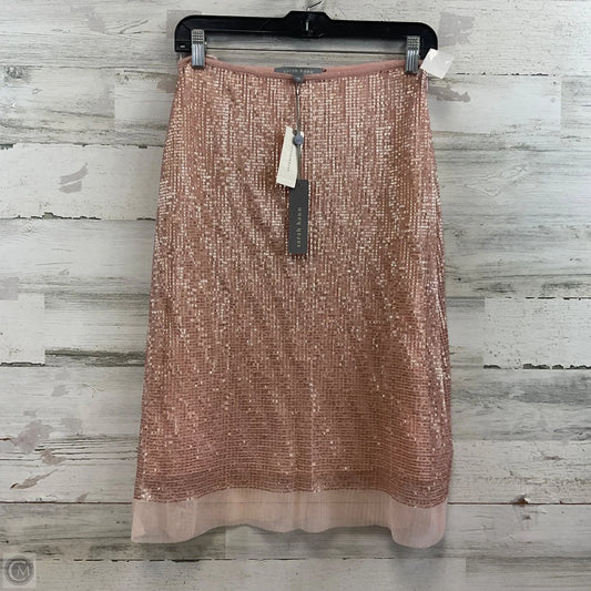 Skirt Midi By Anthropologie In Pink, Size: Xs