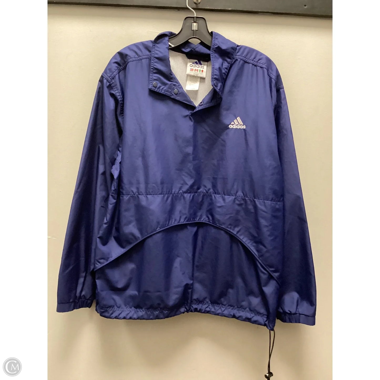 Athletic Jacket By Adidas In Blue, Size: S