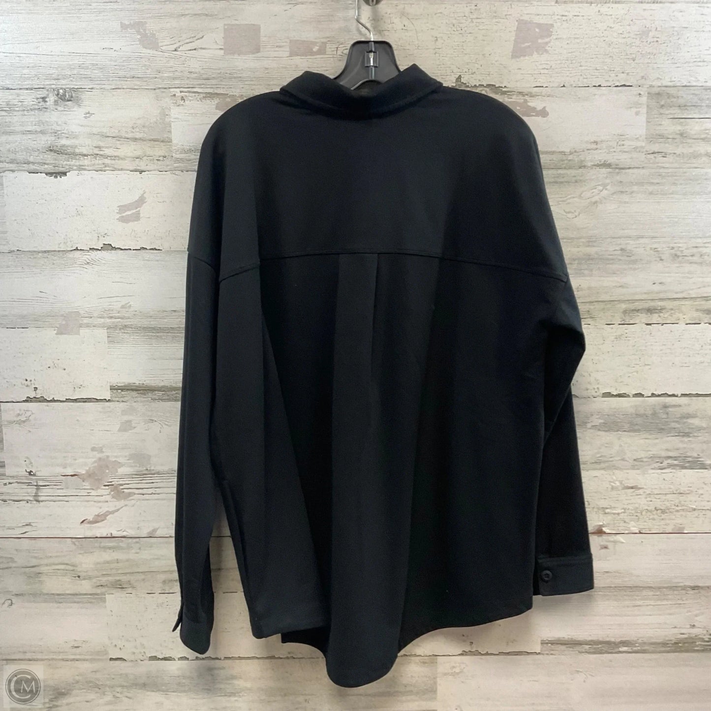 Blouse Long Sleeve By J. Jill In Black, Size: L