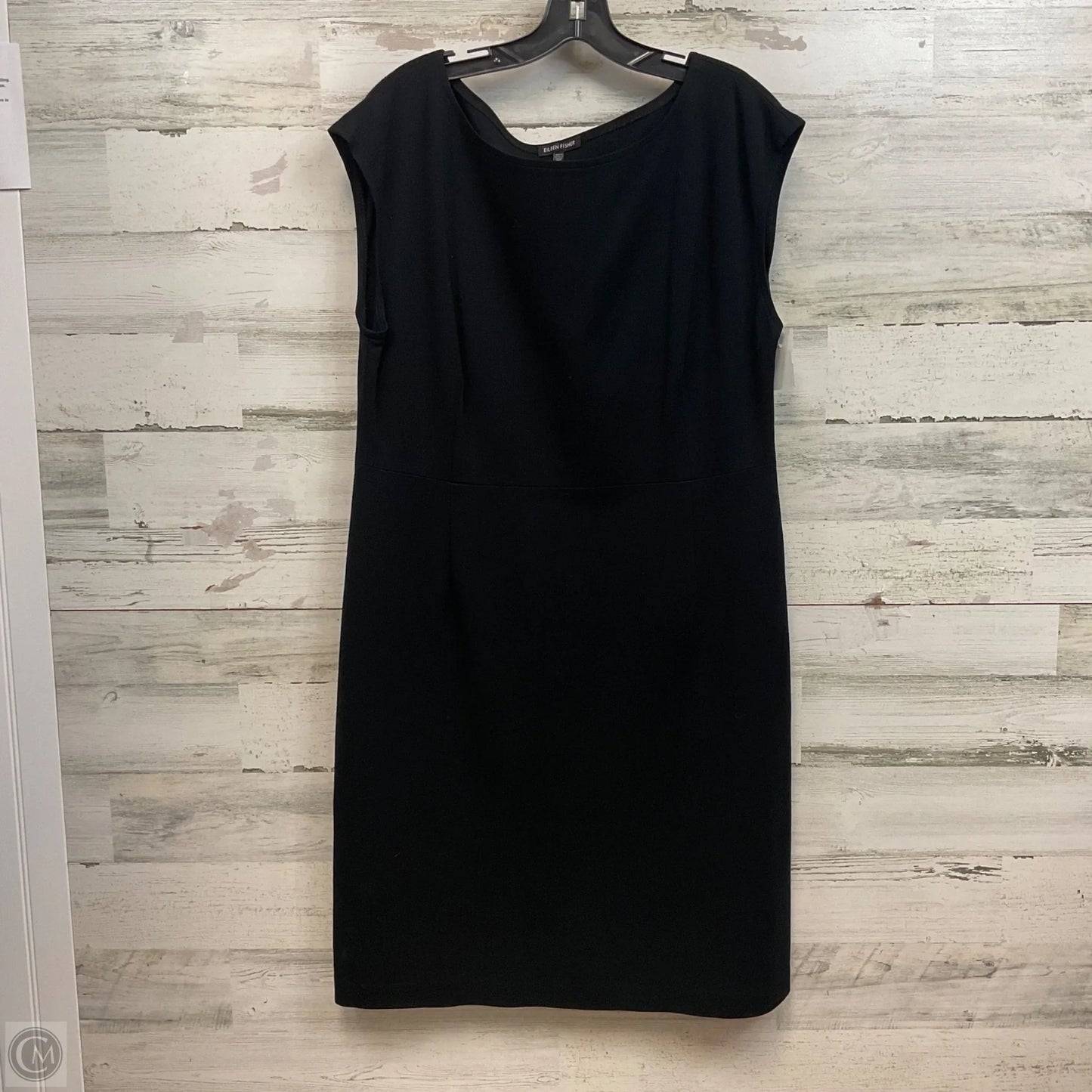 Dress Casual Short By Eileen Fisher In Black, Size: L