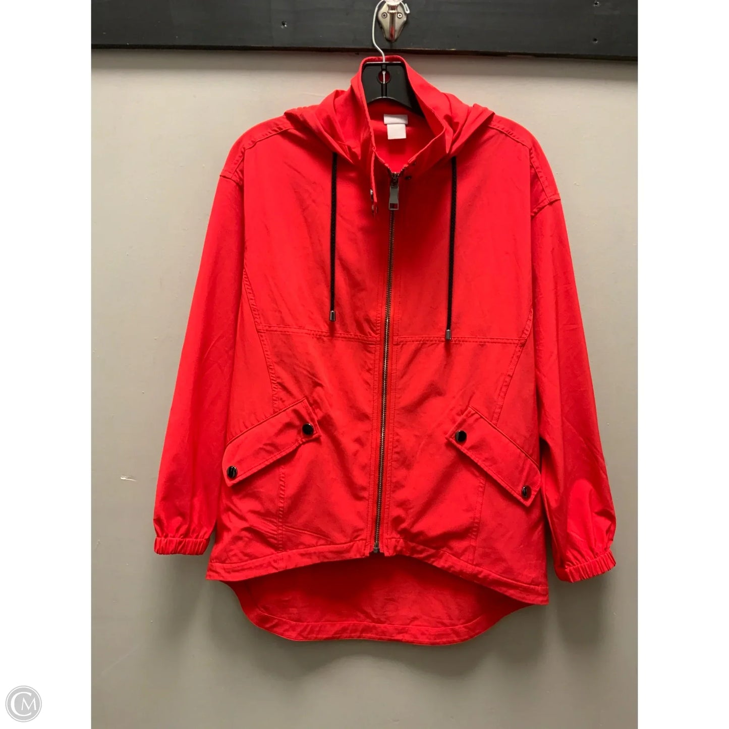 Jacket Utility By Chicos In Orange, Size: Xs