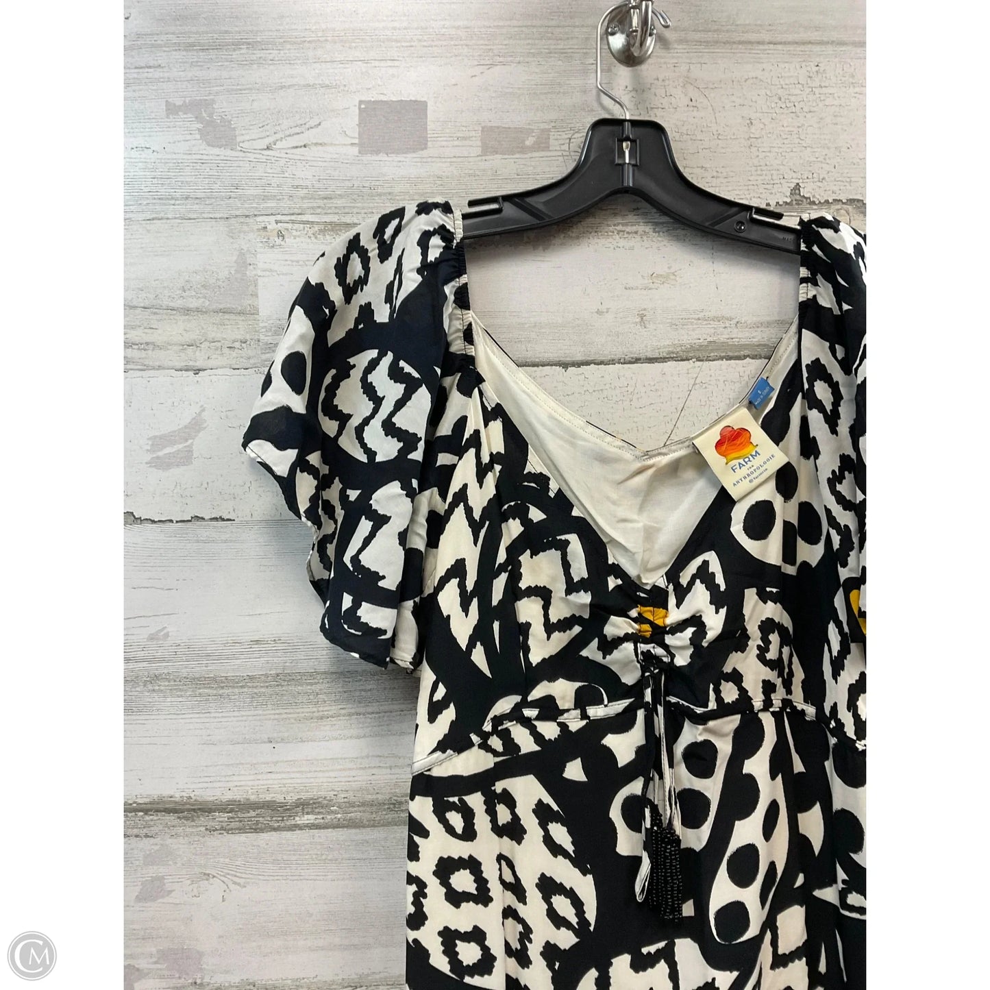 Dress Casual Maxi By Farm Rio In Black & Cream, Size: S