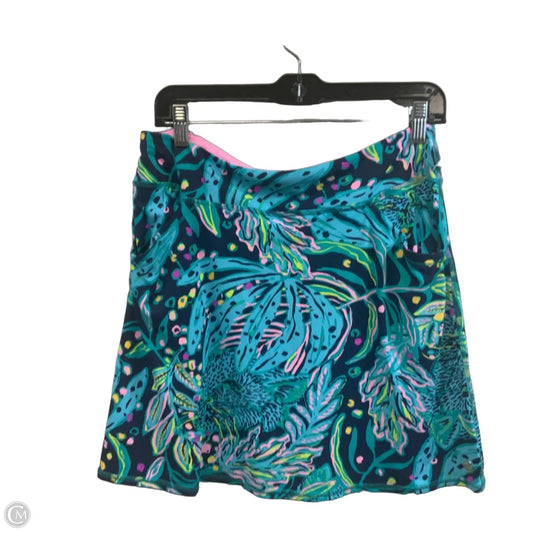 Athletic Skort By Lilly Pulitzer In Green & Pink, Size: M