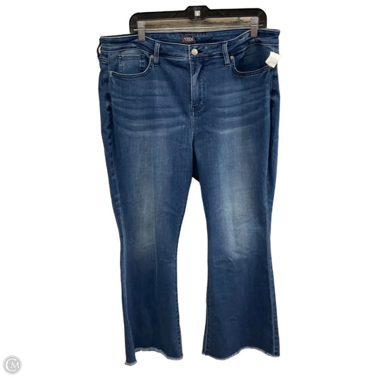 Jeans Flared By Not Your Daughters Jeans In Blue Denim, Size: 16