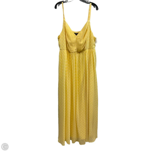 Dress Casual Maxi By Torrid In Yellow, Size: Xxl