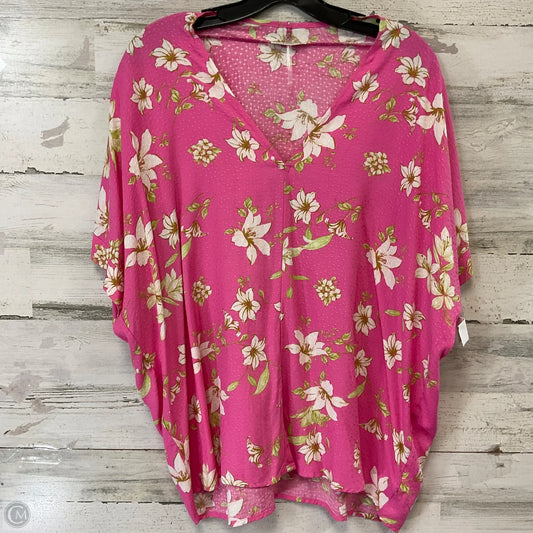 Top Short Sleeve By Jodifl In Pink, Size: S