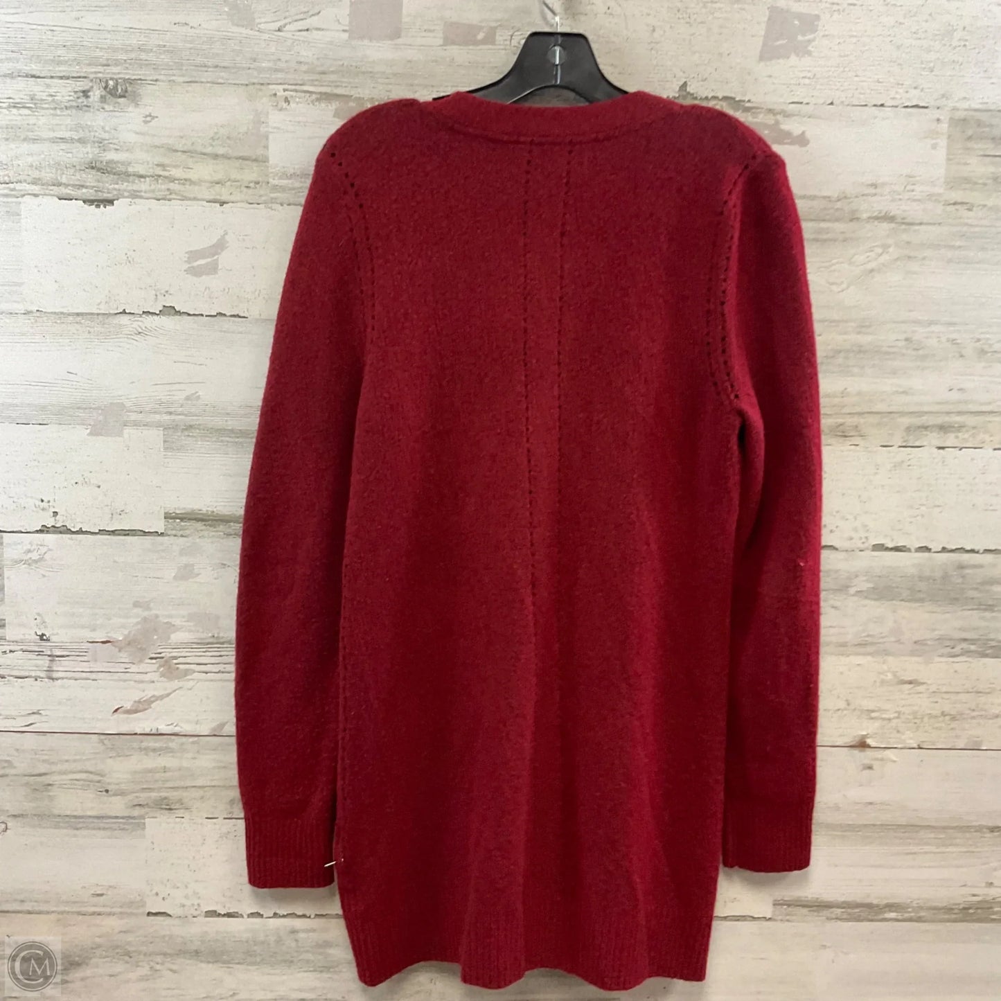 Sweater Cardigan By White House Black Market In Red, Size: L