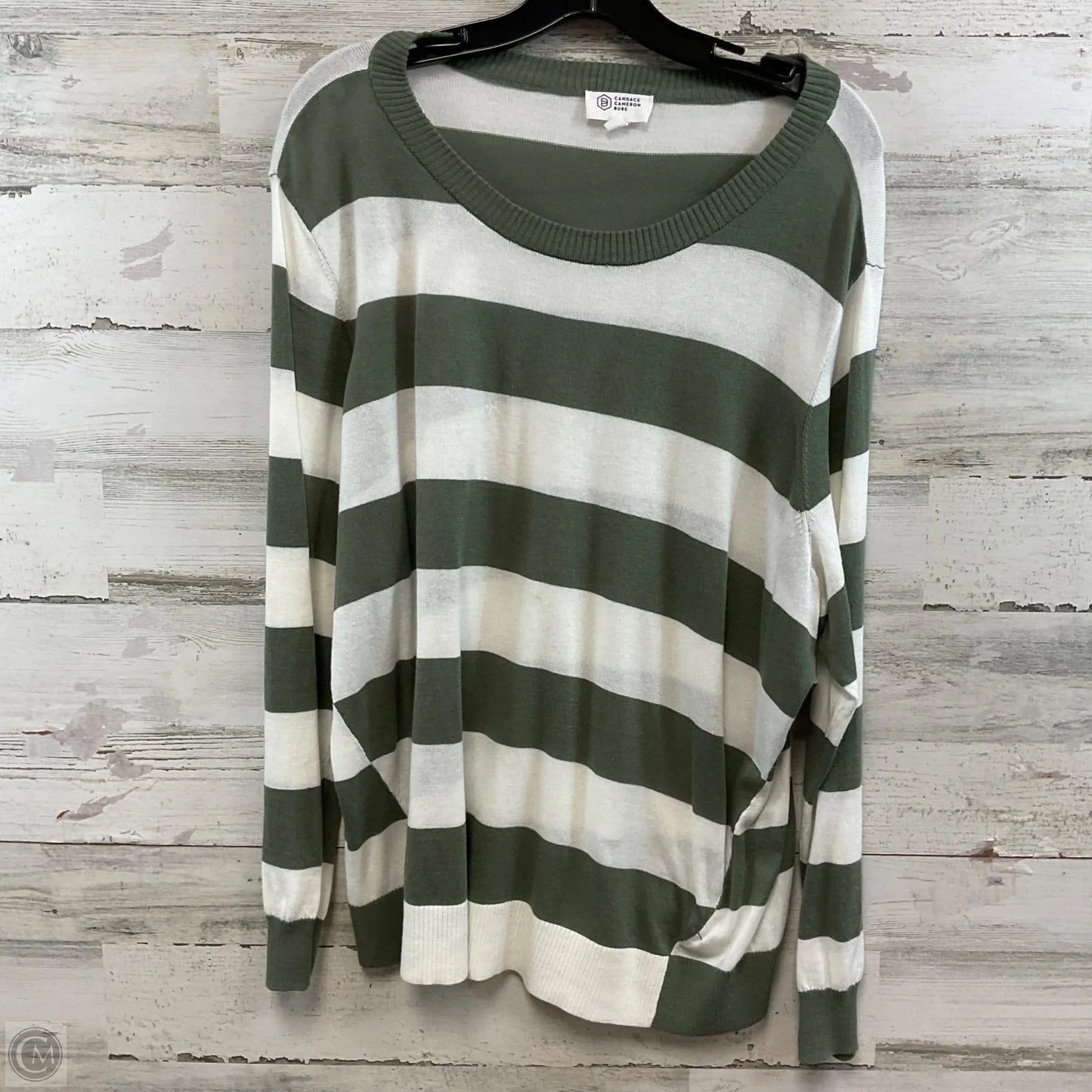 Top Long Sleeve By CANDACE CAMERON BURE In Green, Size: 2x