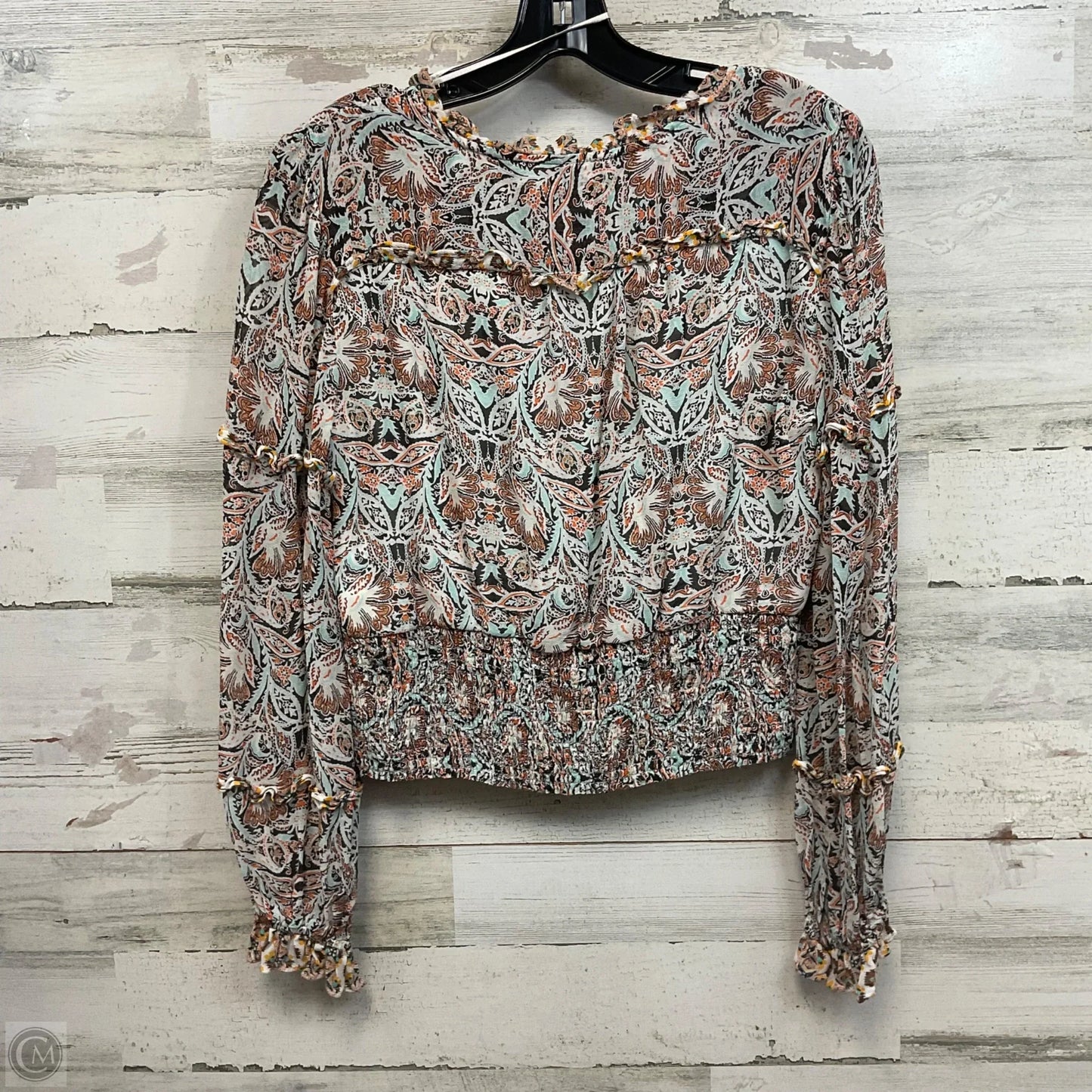 Top Long Sleeve By Anthropologie In White, Size: Mp