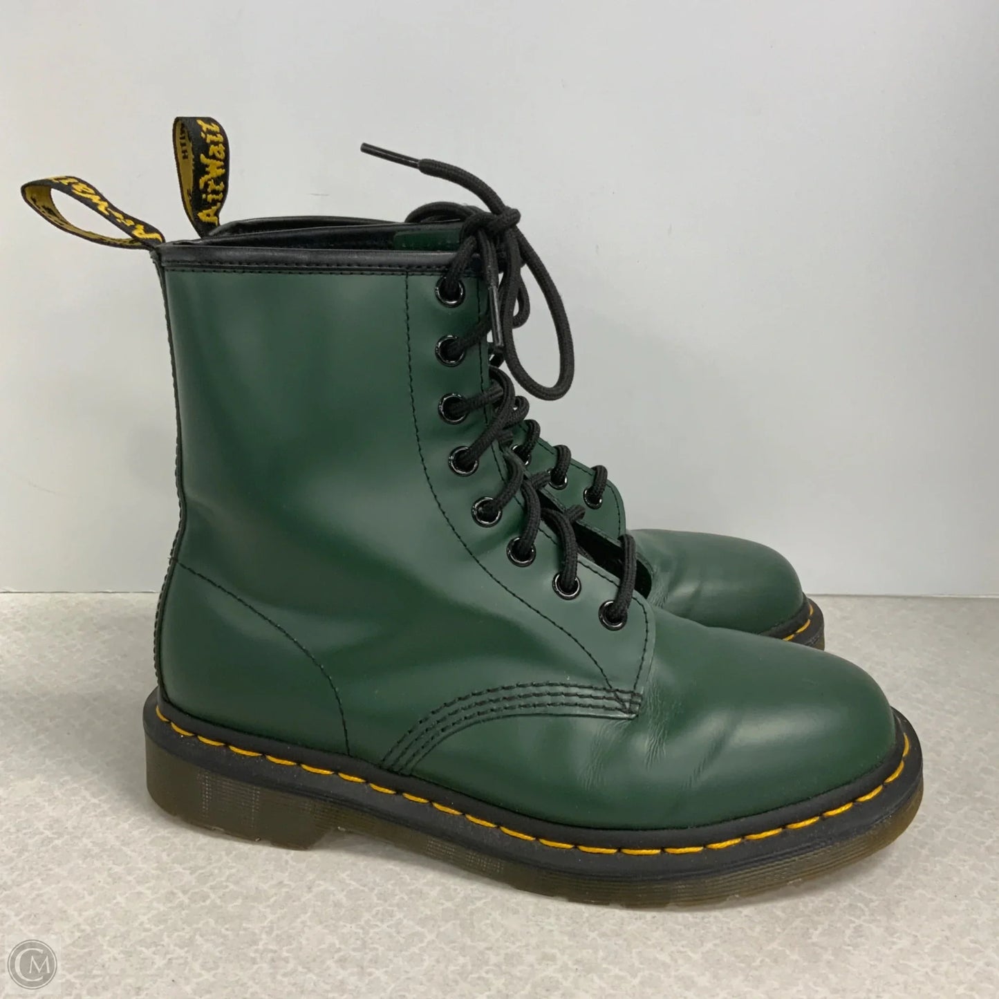 Boots Combat By Dr Martens In Green, Size: 8