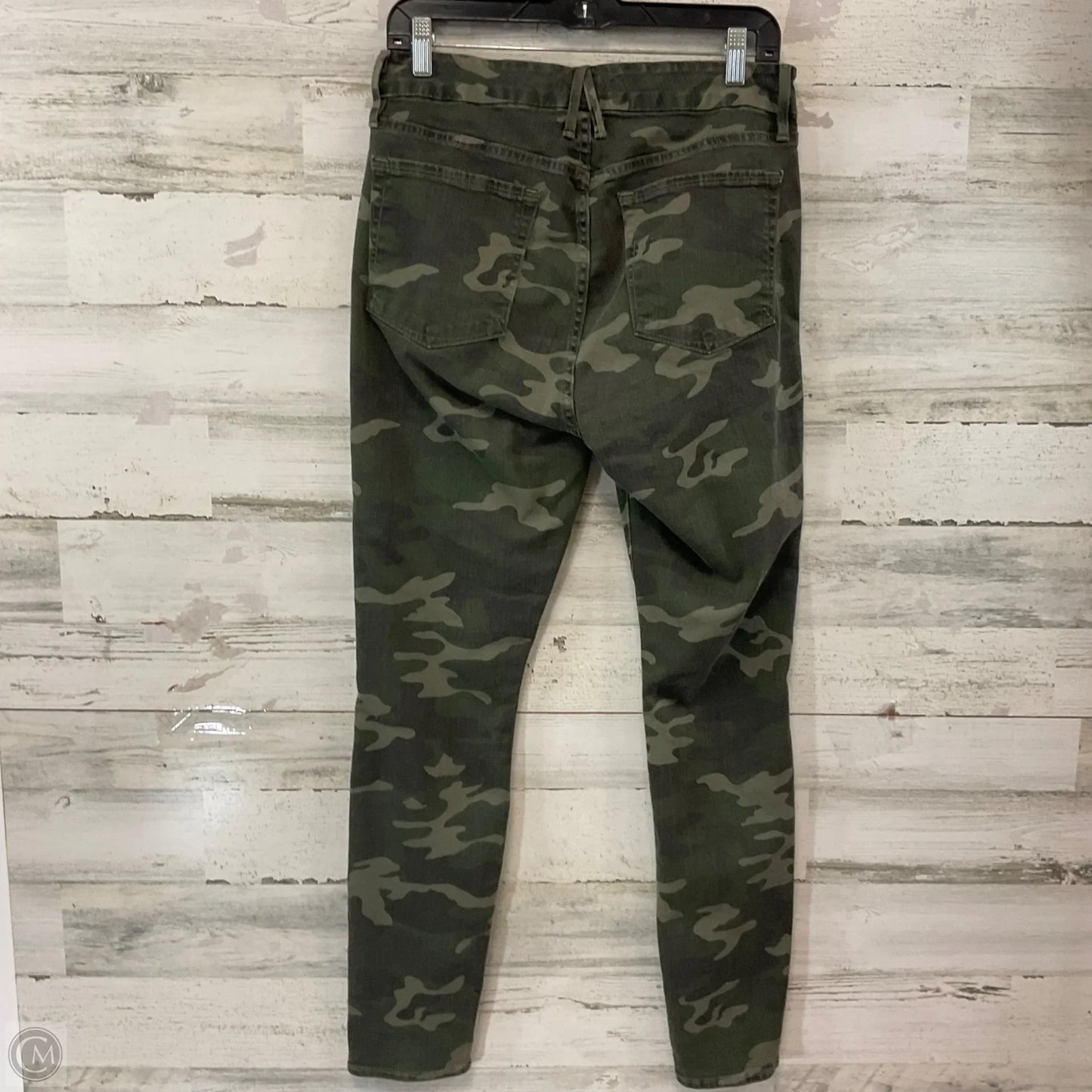 Jeans Skinny By Good American In Green, Size: 10