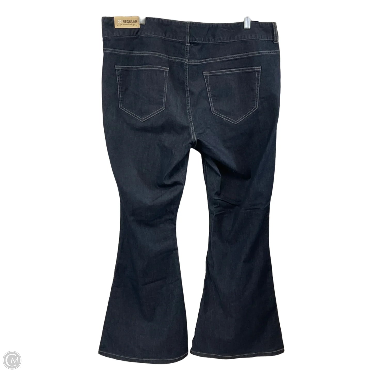 Jeans Flared By Maurices In Blue Denim, Size: 20