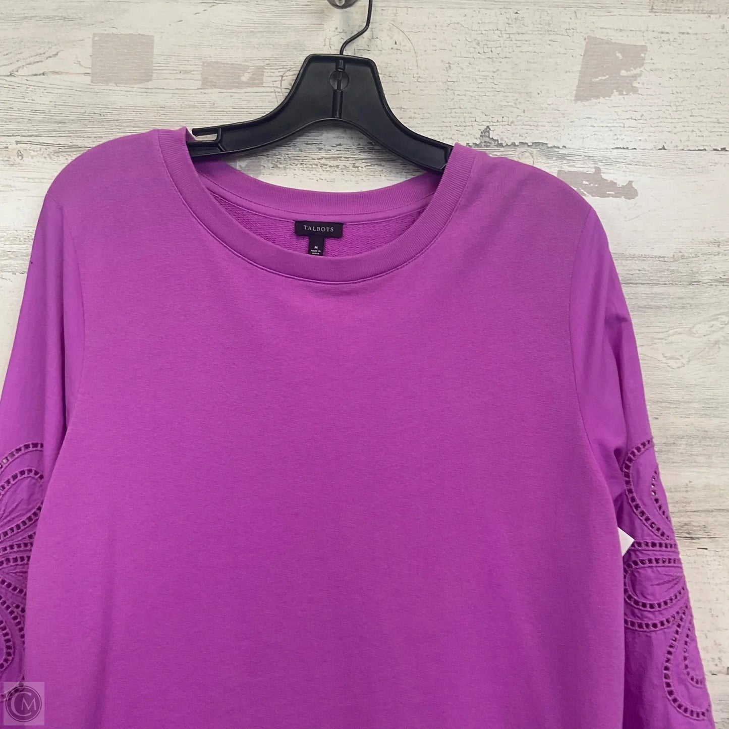 Top Long Sleeve By Talbots In Purple, Size: M